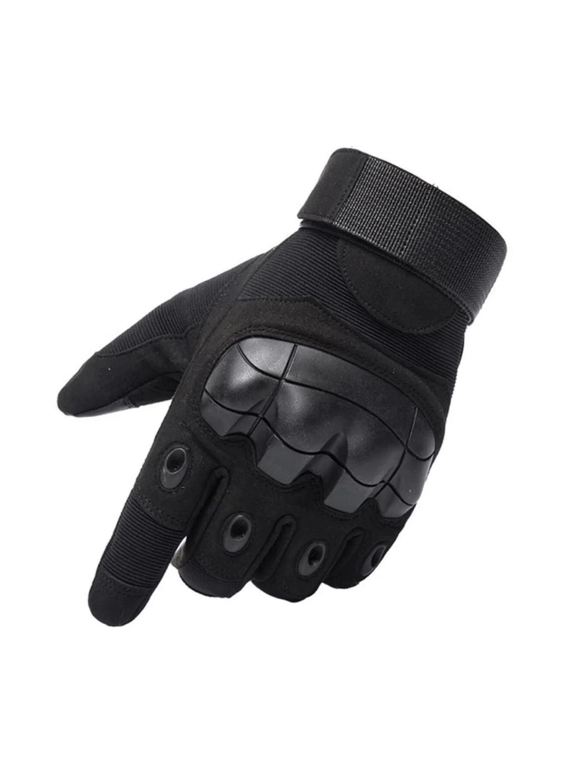 Combat FlexShield Korumalı Uzun Taktik Askeri Bisiklet Soft Destekli Motosiklet Eldiveni