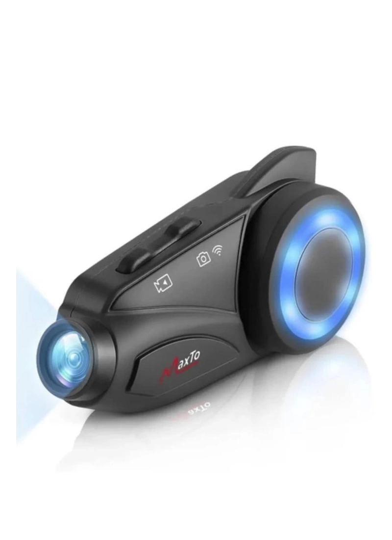 Maxto M3 Akıllı Kameralı BT 5.0 Kask İçi intekom– Full HD Video, Interkom, FM, Suya Dayanıklı, Geniş Açılı Lensli