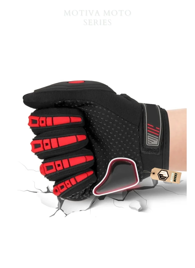 Motiva Works Sword Siyah Motosiklet Eldiveni Dokunmatik M313B