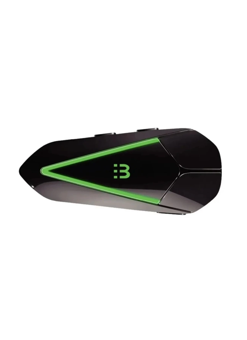 C60 2X Motosiklet Kask intercom Kulaklık RGB Işıklı Bluetooth 5.3 Çift Telefon Bağlantı Kask Kulaklığı Siyah