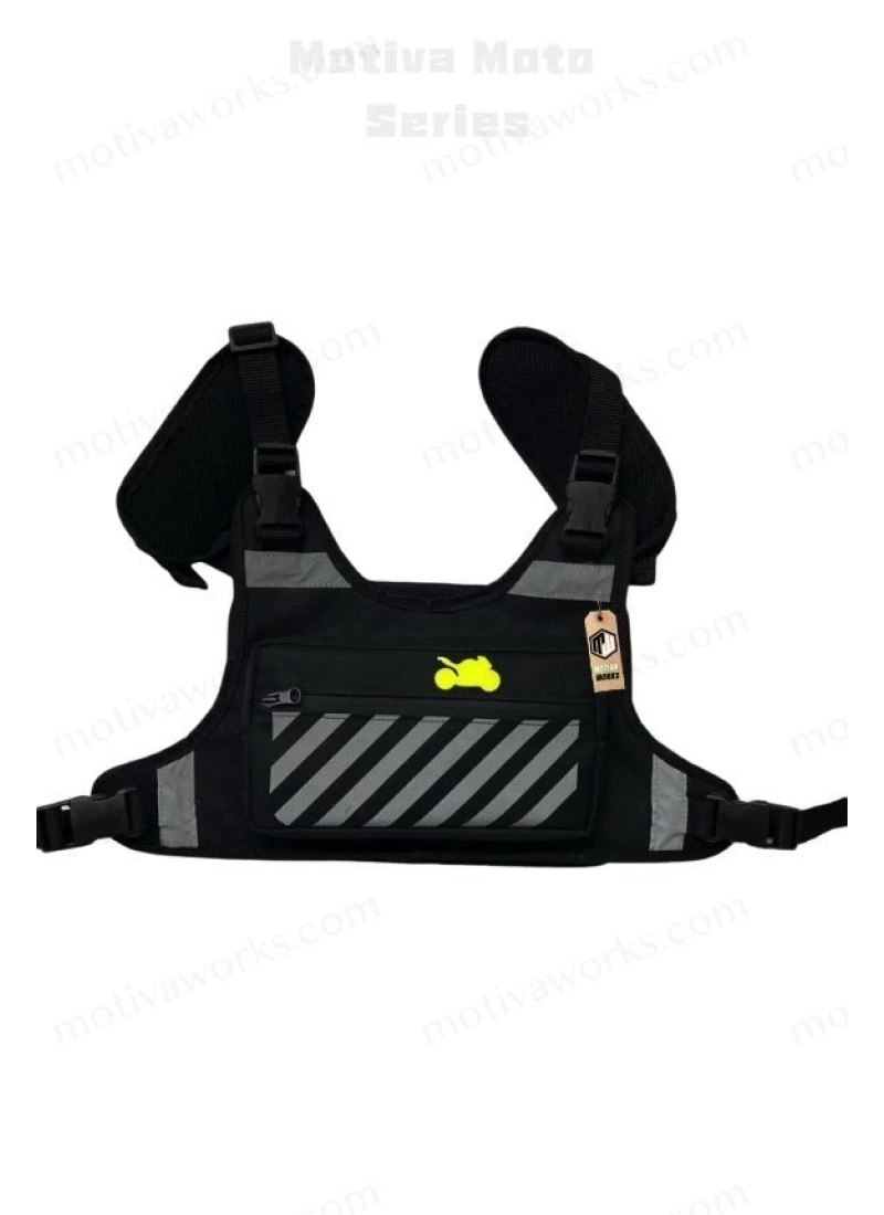 Motorcycle Bicycle Reflective Chest Bag
