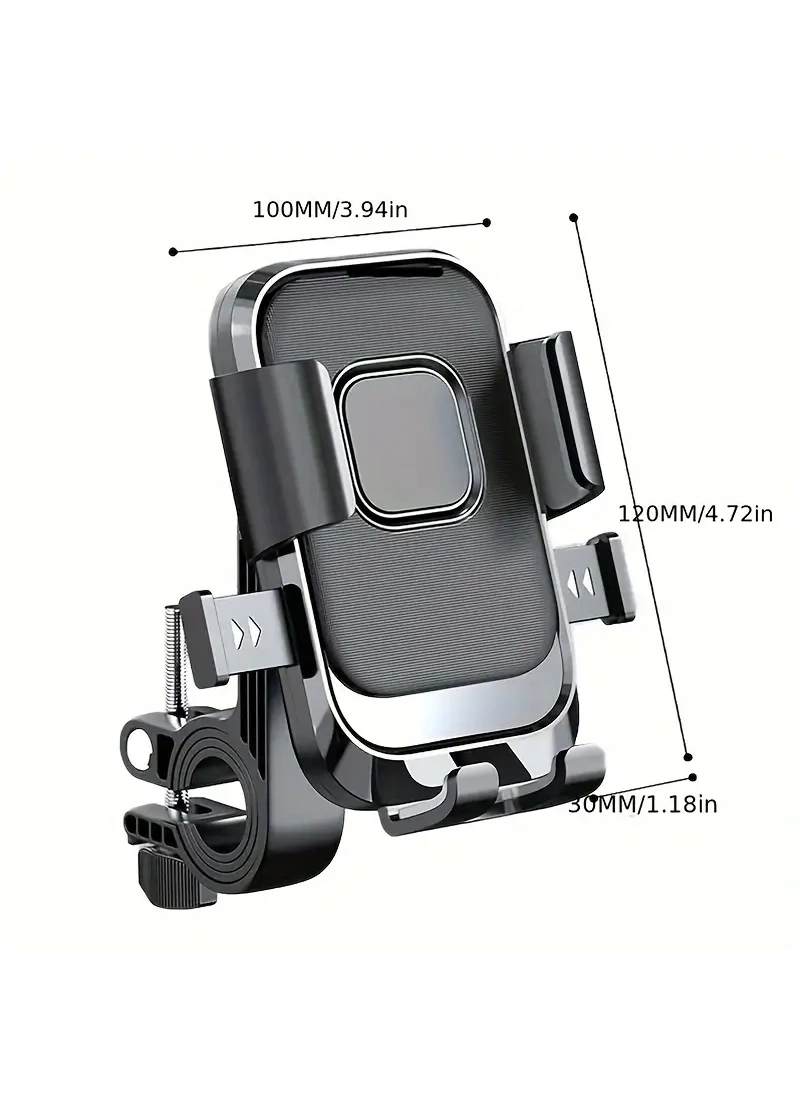 Motosiklet Bisiklet Scooter Telefon Tutucu Şok Emici 360 Dönebilen Otomatik Kavrama Pratik Açılma