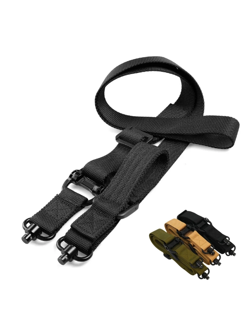 MPT QD Siyah Metal Bas Çıkarlı Askeri Airsoft Avcılık Tüfek Askı Kayışı