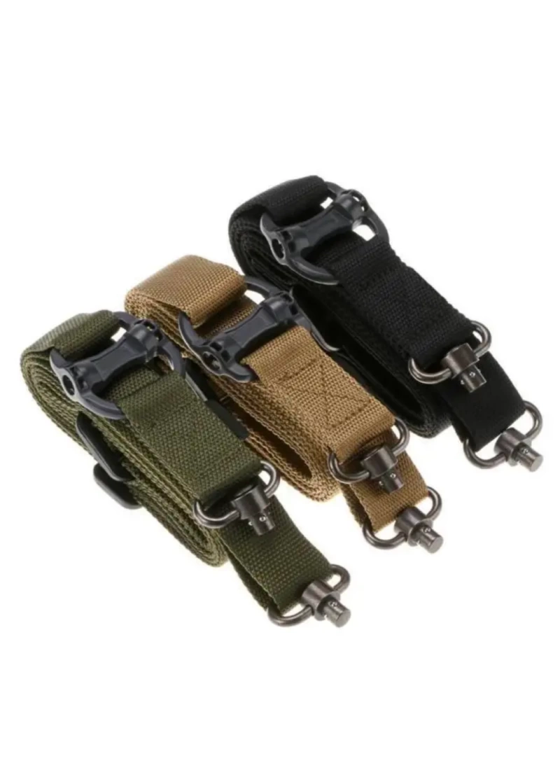 MPT QD Siyah Metal Bas Çıkarlı Askeri Airsoft Avcılık Tüfek Askı Kayışı