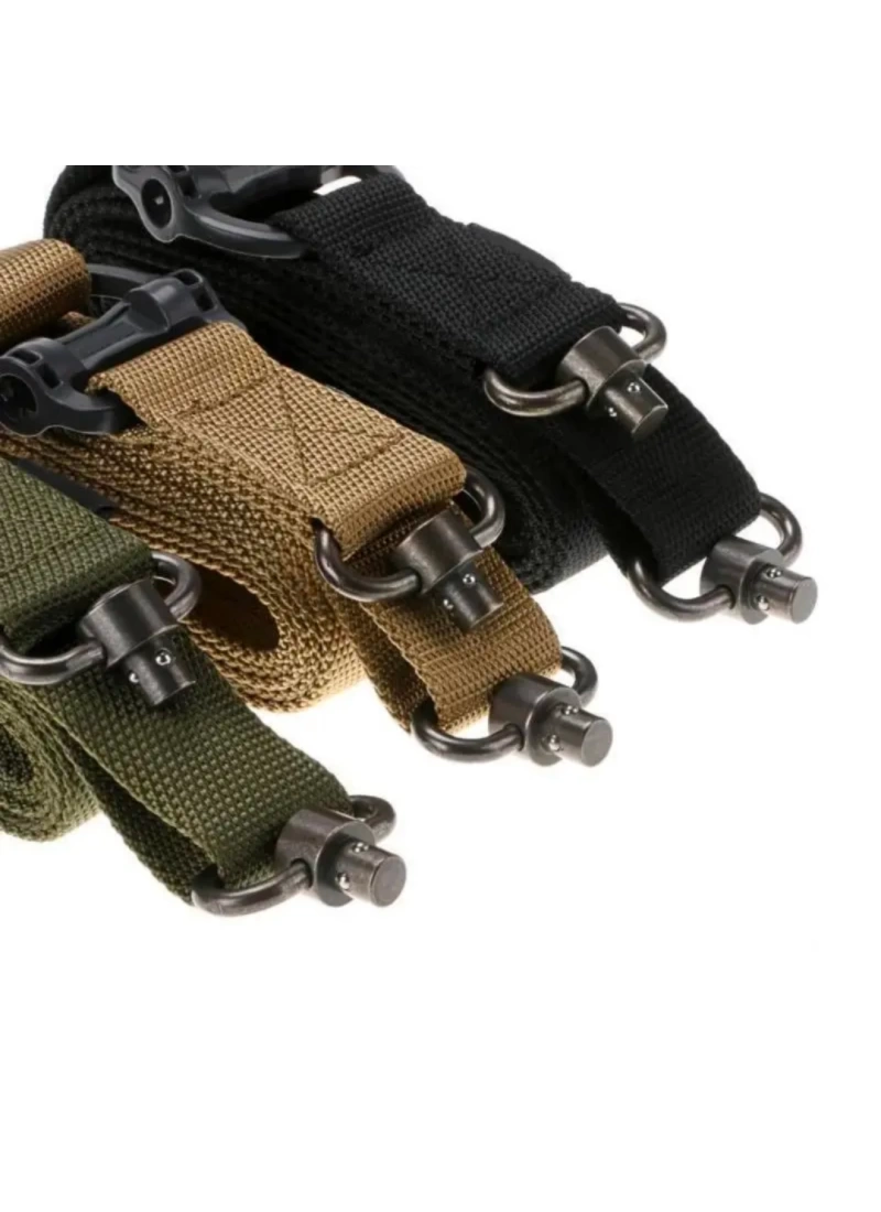MPT QD Siyah Metal Bas Çıkarlı Askeri Airsoft Avcılık Tüfek Askı Kayışı