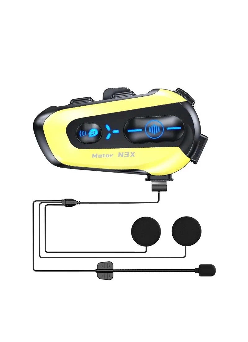 N3X Motosiklet Kask Bluetooth intercom Kulaklık – Bluetooth 5.4, IP56 Suya Dayanıklı, 1000mAh Uzun Ömürlü Batarya