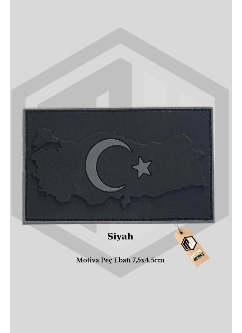 Peç Bayrak Cırtlı Türk Bayrak Haritalı Model 7,5x4,5cm