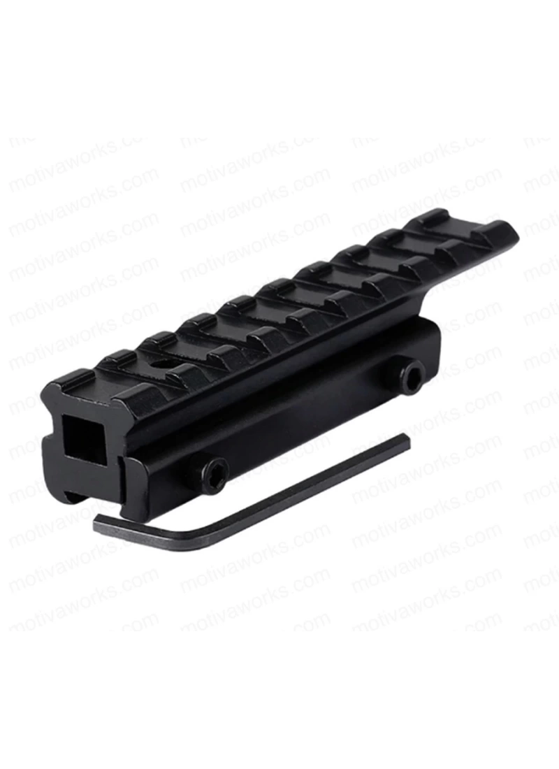 Picatinny Rail Adapter 11mm Dovetail to 21mm Picatinny/Weaver Rail Convert Mount - Low Profile Scope Riser Rail Adaptor
