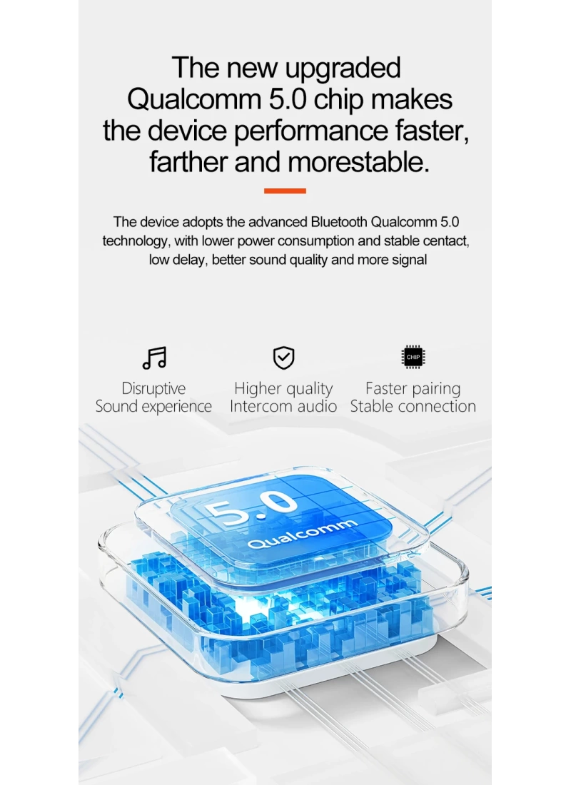 Q08-2X RGB Işıklı Intercom Motosiklet Bluetooth Kulaklık Seti – 2 Kişilik Bağlantı / 1000mAh / IP65
