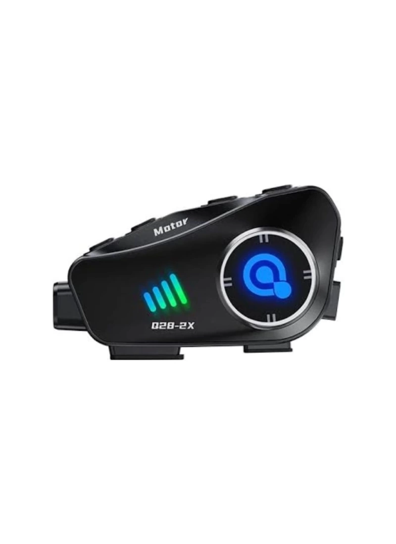Q28 2X Motosiklet Kask Bluetooth İnterkomlu Kulaklık 1080p Kamera Su Geçirmez Intercom