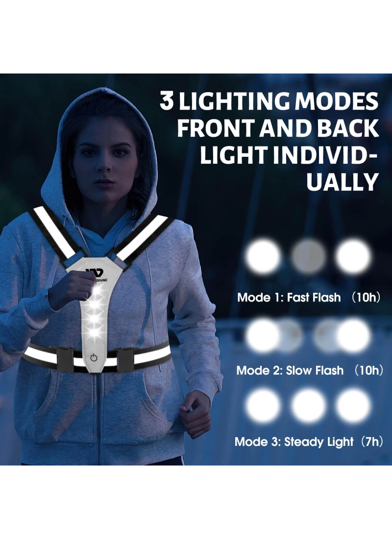 Reflektif Işıklı Yelek Siyah Fosforlu Neon Bisiklet, Motosiklet,Scooter Gece İkaz Uyarı Yeleği