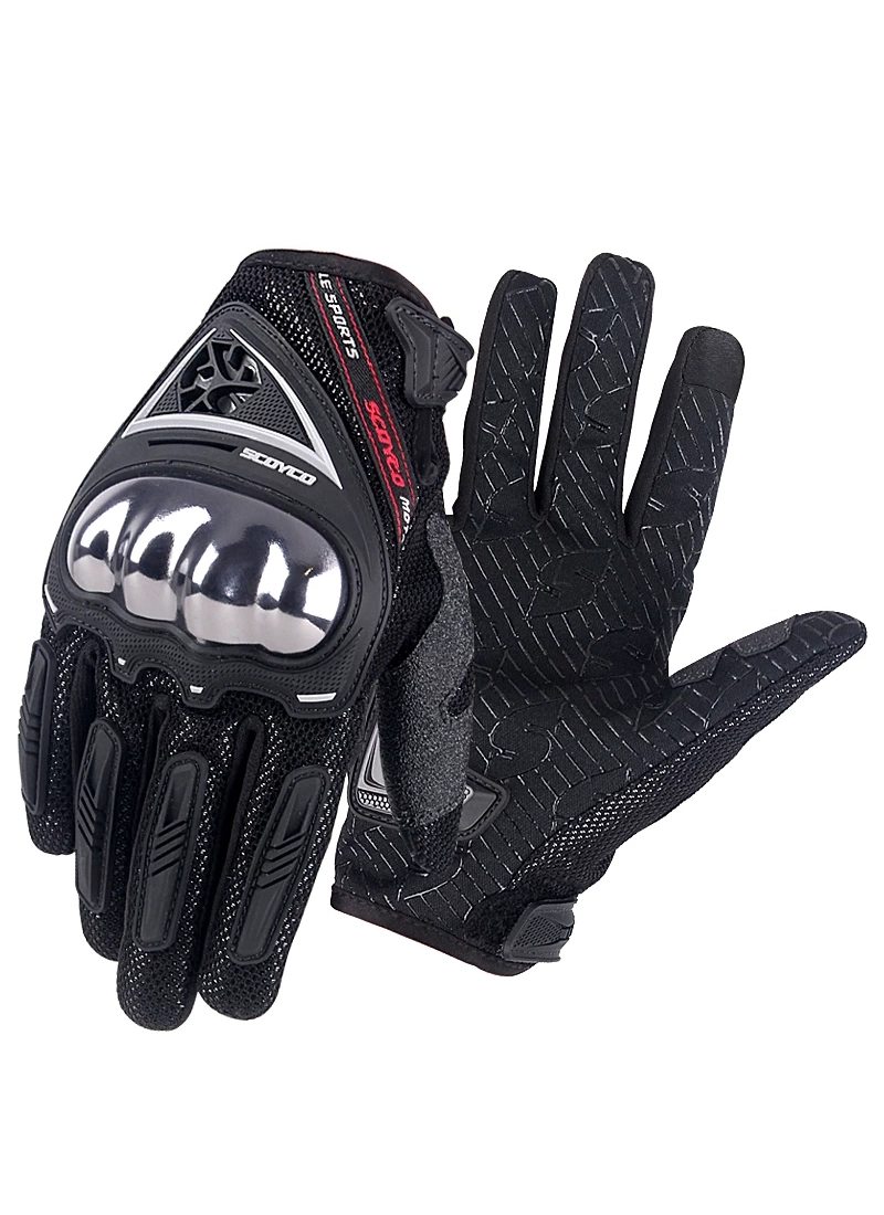 Scoyco MC44 Summer Protected Motorcycle Gloves Black