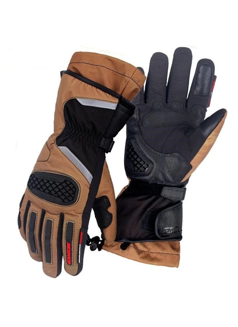 Scoyco MC48 Kışlık Uzun Kevlar Motosiklet Eldiven (Kahverengi)