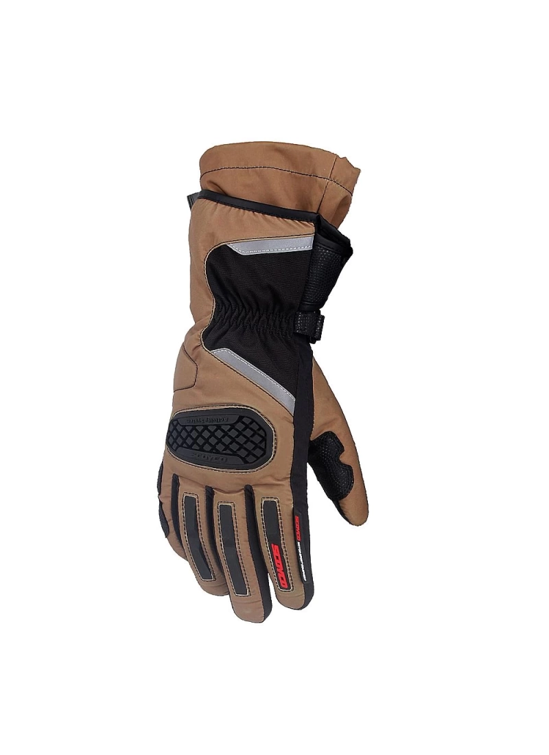 Scoyco MC48 Kışlık Uzun Kevlar Motosiklet Eldiven (Kahverengi)