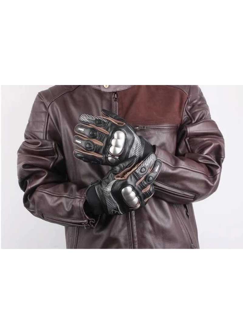 Scoyco MC60 Carbon Kevlar Deri Motosiklet Eldiveni