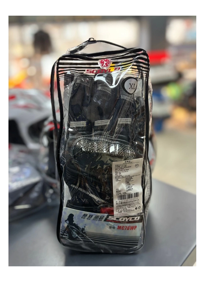 Scoyco MC78WP WaterProof Kışlık Karbon Korumalı Motosiklet Eldiveni