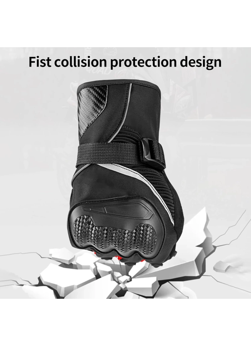 Scoyco MC83 WaterProof Kışlık Motosiklet Eldiveni Silecekli (Turuncu)