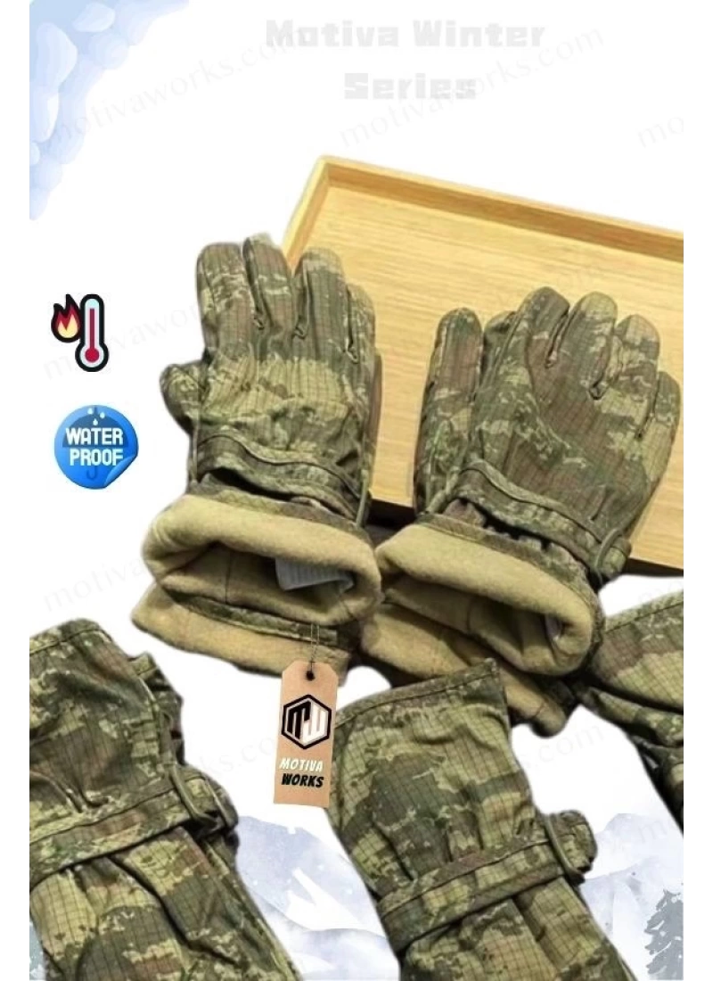 Waterproof Military Camouflage Motorcycle Tactical Military Sports Winter Snow Fishing Gloves
