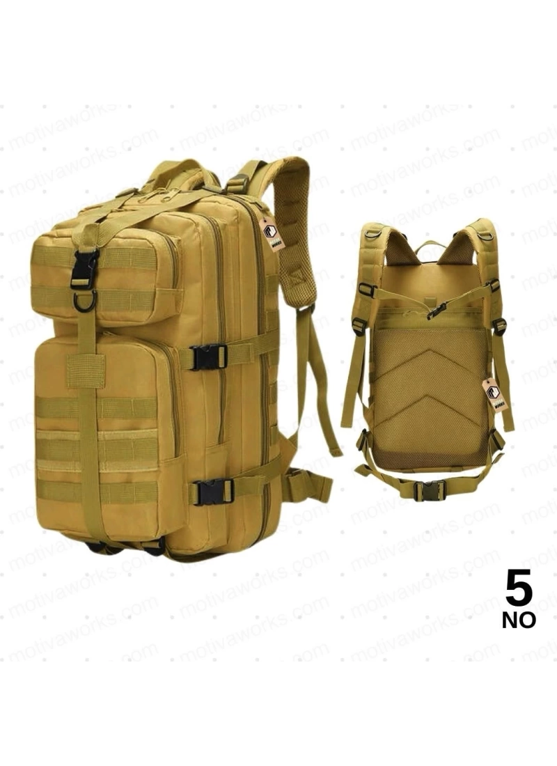 45CM Taktik Çanta 35 Litre Çöl Tan Molle Tactical Çanta NO[5]