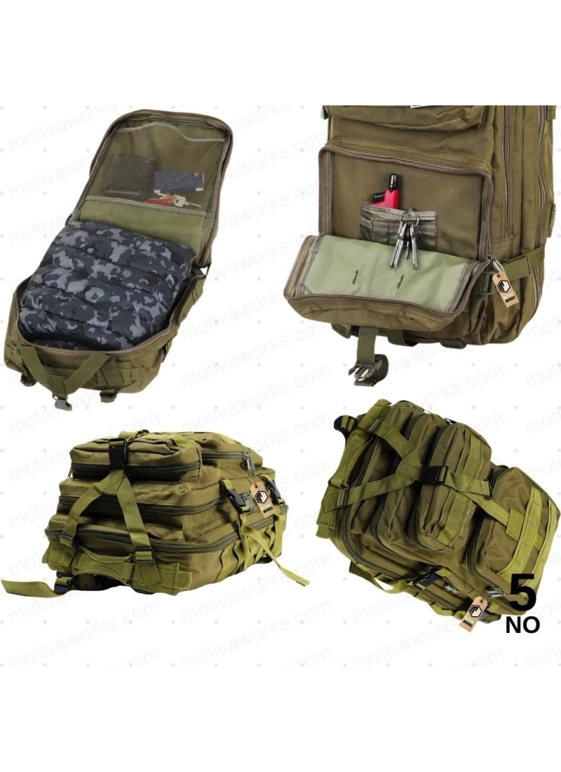 45CM Taktik Çanta 35 Litre Çöl Tan Molle Tactical Çanta NO[5]