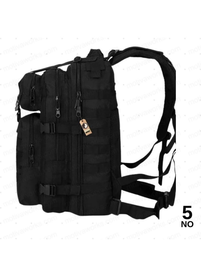 45CM Taktik Çanta 35 Litre Siyah Molle Tactical Çanta NO[5]