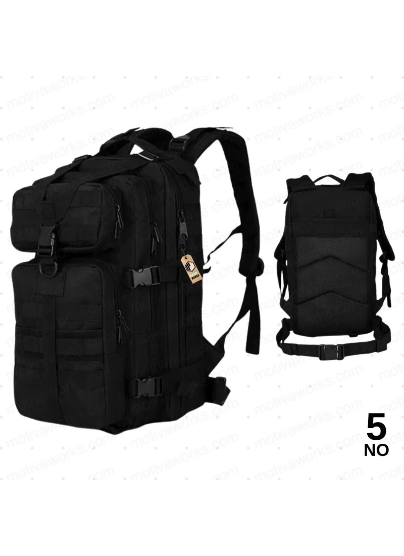 45CM Taktik Çanta 35 Litre Siyah Molle Tactical Çanta NO[5]