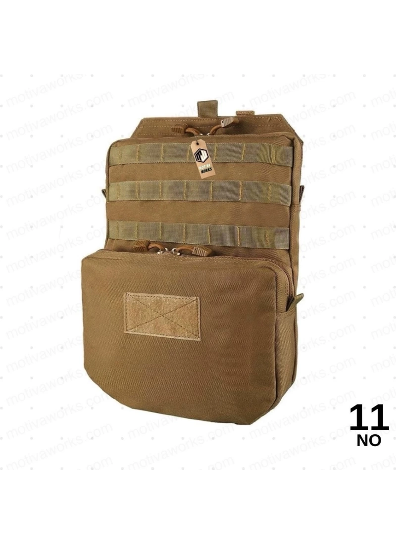 38CM Taktik Çöl Desert Molle Yelek Montajlı Çanta NO11