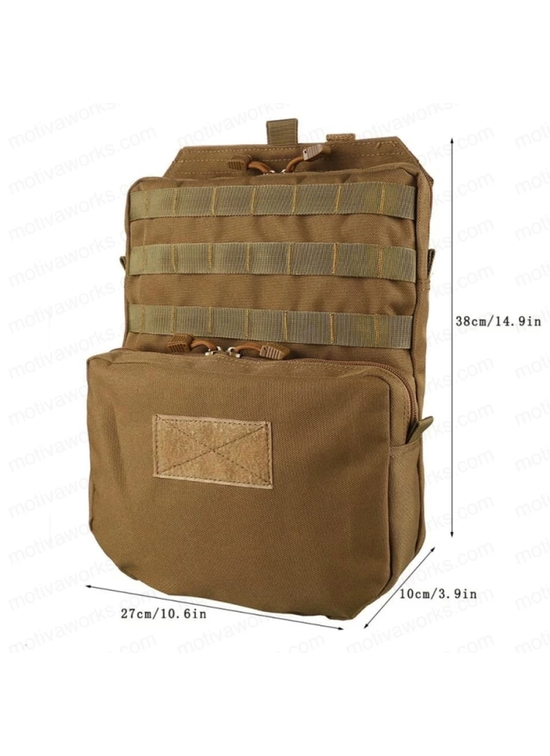 38CM Taktik Çöl Desert Molle Yelek Montajlı Çanta NO11