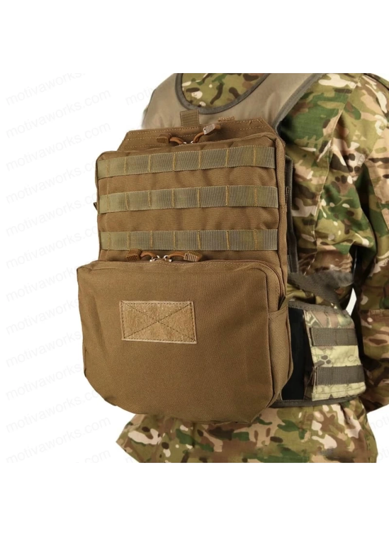 38CM Taktik Çöl Desert Molle Yelek Montajlı Çanta NO11