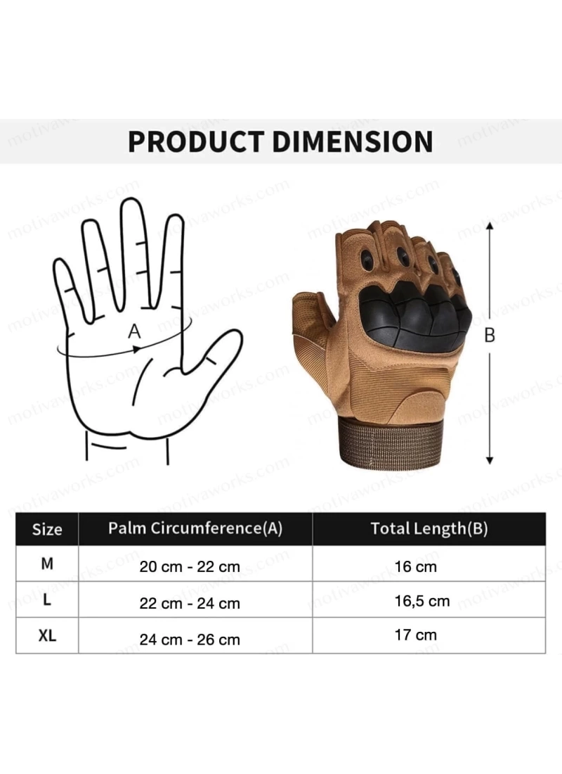 Taktik Combat Desert FlexShield 511 Model Motosiklet Operasyon Outdoor Sport Korumalı Yarım Parmaksız Eldiven