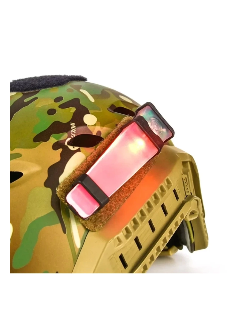Taktik kask lambası taşınabilir su geçirmez led bisiklet kask lambası reflektif