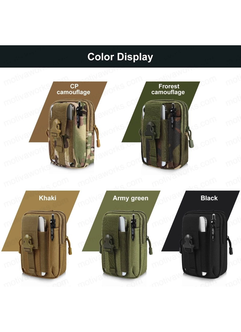 18CM Taktik Modüler Mini Haki Yeşil Göğüs Telefon Molle Çantası NO16