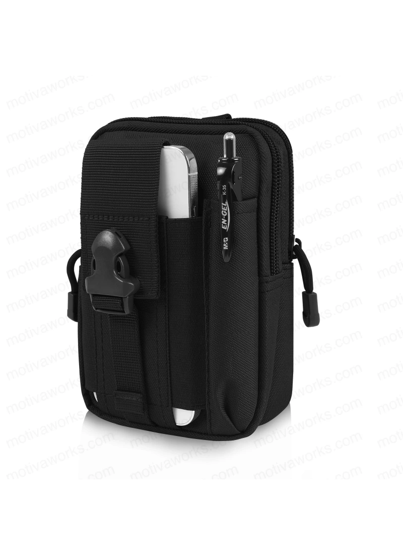 18CM Taktik Modüler Mini Siyah Göğüs Telefon Molle Çantası NO16