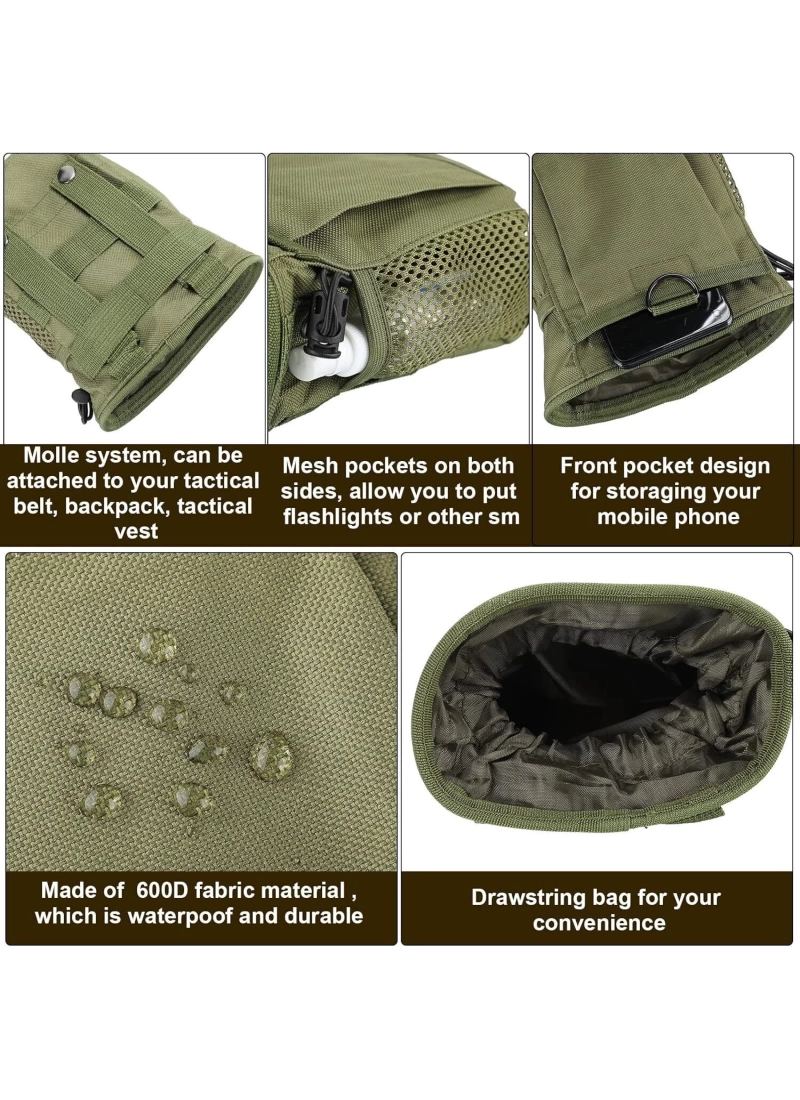19CM Taktik Molle Askeri Airsoft Avcılık Dağcılık Haki Yeşil Çanta Çok Amaçlı Torba