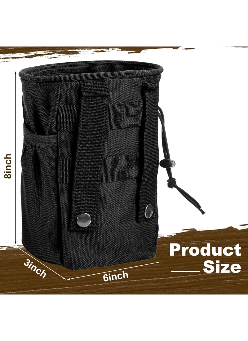 19CM Taktik Molle Askeri Airsoft Avcılık Dağcılık Siyah Çanta Çok Amaçlı Torba