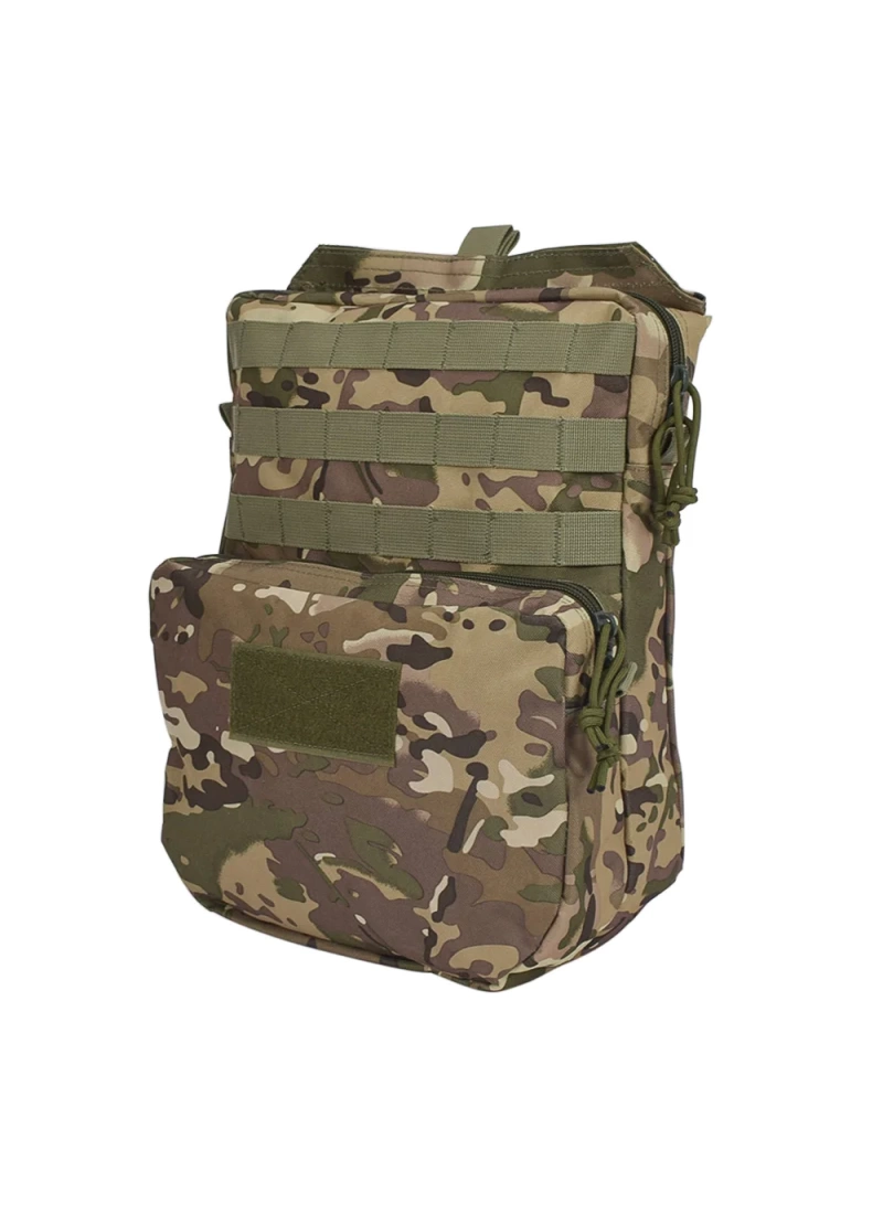 38CM Taktik Multicam Kamuflaj Molle Yelek Montajlı Çanta NO11