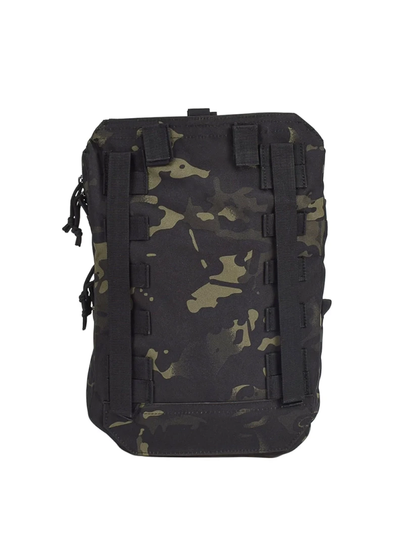 38CM Taktik Siyah Multicam Kamuflaj Molle Yelek Montajlı Çanta