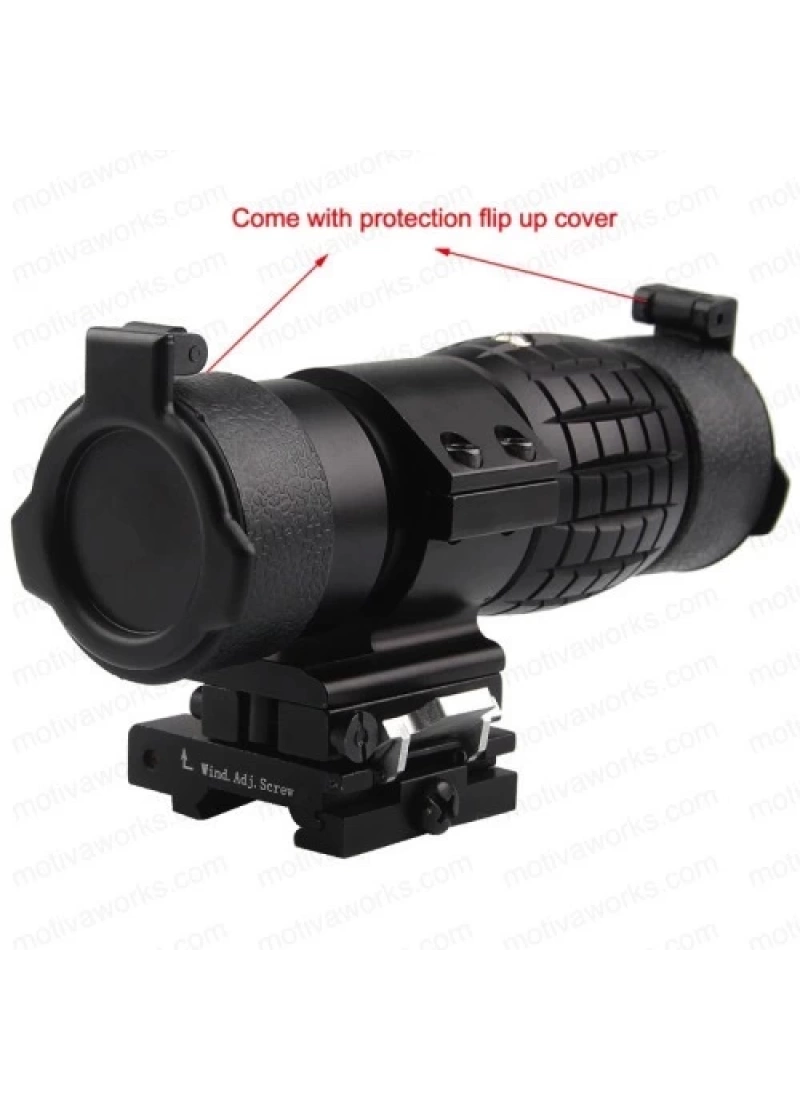 Taktikal 3x Dürbün Yakınlaştırıcı Magnifier Yana Yatan