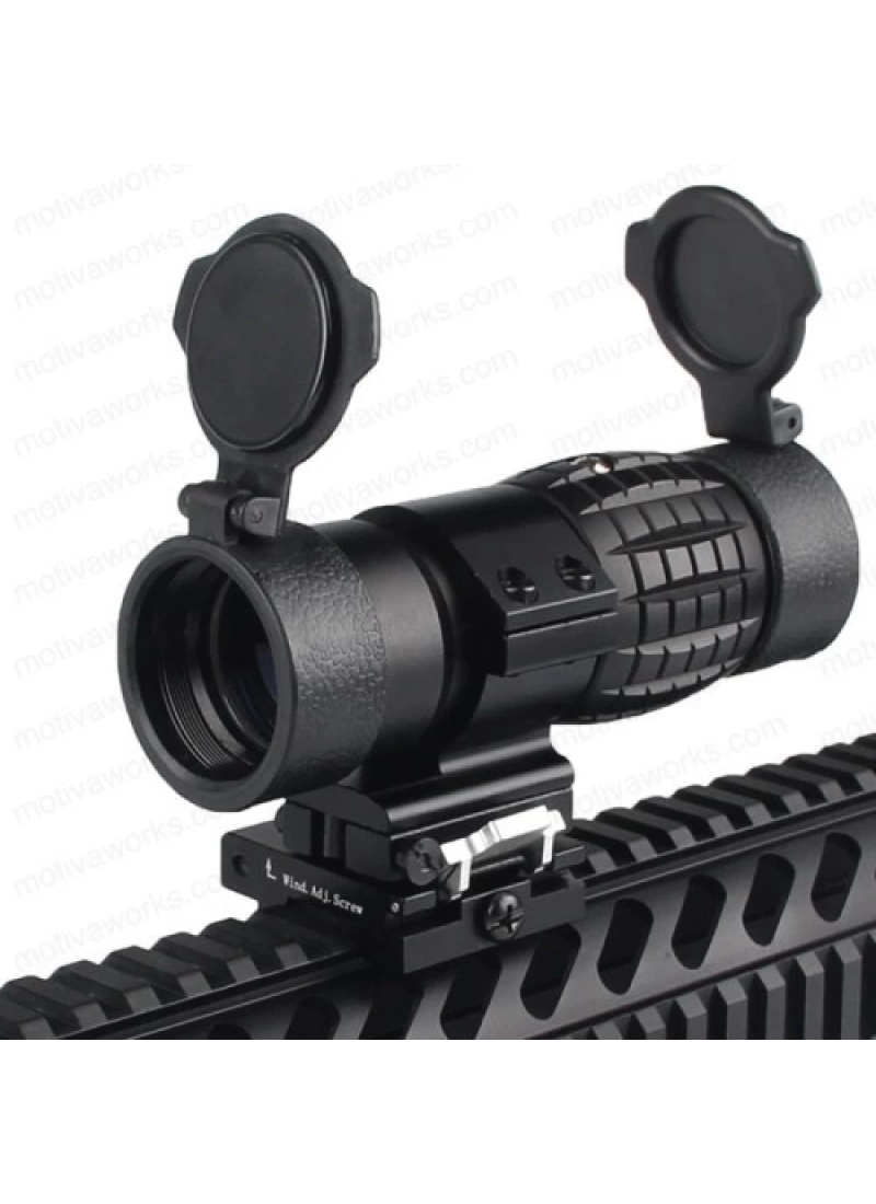Taktikal 3x Dürbün Yakınlaştırıcı Magnifier Yana Yatan