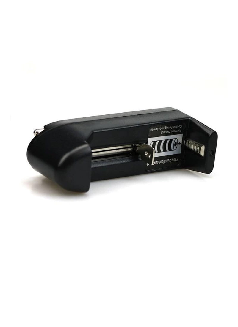 Tekli 18650 14500 16340 CR123 3.7 Volt Şarjli Pil Şarj Cihazı Aleti ve Aparatı