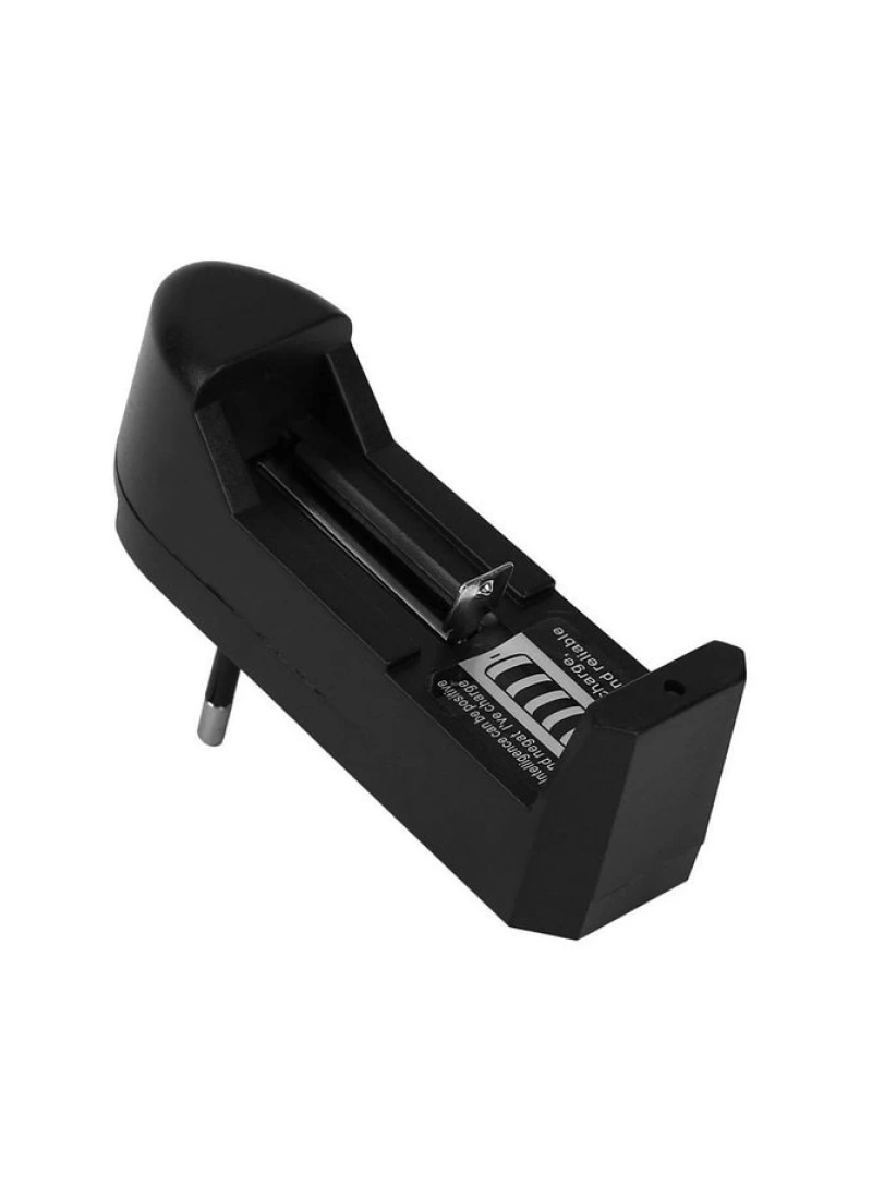 Tekli 18650 14500 16340 CR123 3.7 Volt Şarjli Pil Şarj Cihazı Aleti ve Aparatı