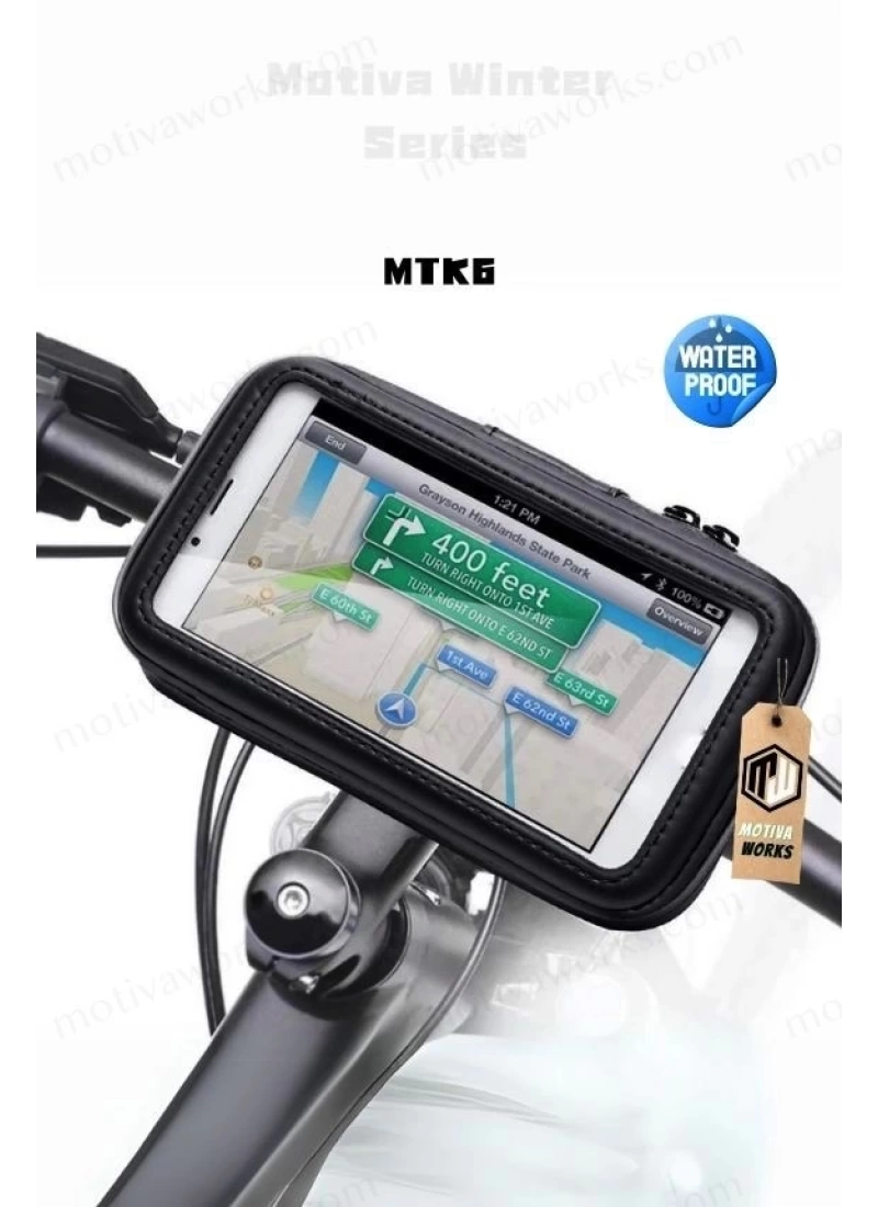 Telefon Tutucu Su Geçirmez Gidon Bağlantılı M-L-XL Evrensel Model MTK6