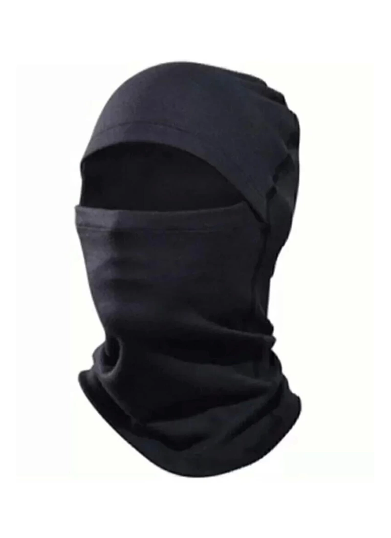 Termal Motosiklet Outdoor Taktik Askeri Boyunluk Maske Balaklava Siyah