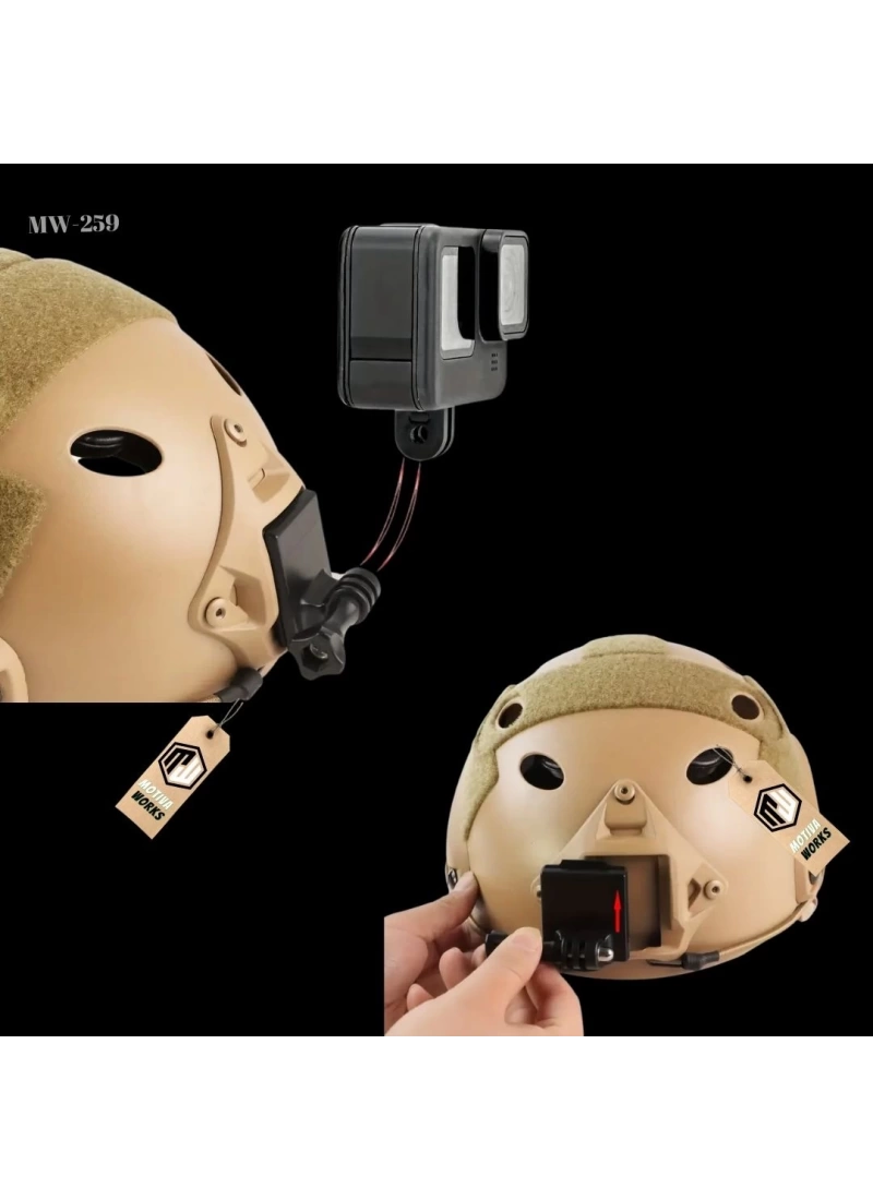 Universal Taktik Kask Kamera GoPro Bağlantı Aparatı Kolay Montajlı MW259
