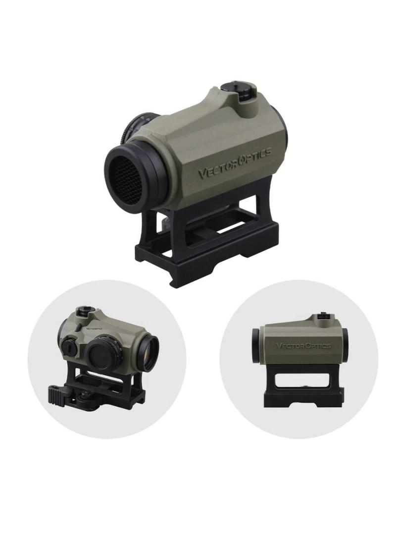 Vector Optics Maverick GEN3 TAN 1x22 Desert Color Rubber Coated Red Dot Sight