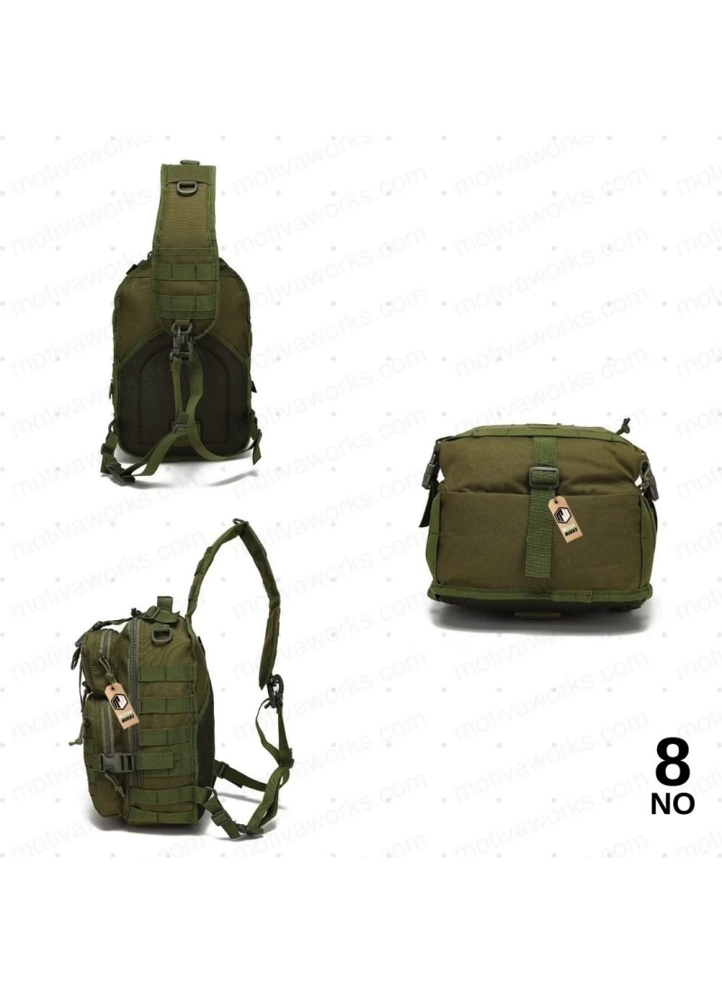 35CM Yeşil 20 LT Taktik Omuz Çantası 14in NO8