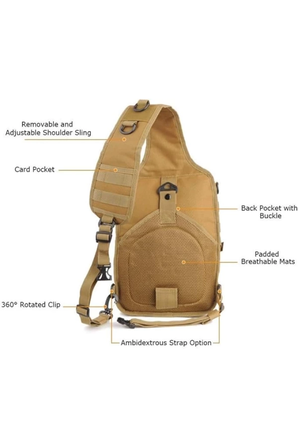 Desert Yellow 15 LT Tactical Shoulder Bag 14in