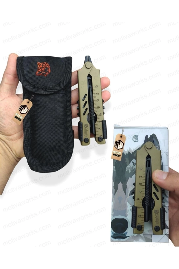 Multitool Çakı İmha Taktik Pense CB Model Tan