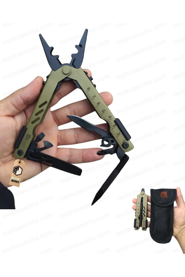 Multitool Çakı İmha Taktik Pense CB Model Tan