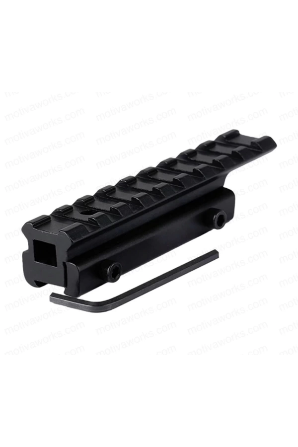 Picatinny Rail Adapter 11mm Dovetail to 21mm Picatinny/Weaver Rail Convert Mount - Low Profile Scope Riser Rail Adaptor